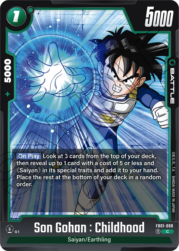 Son Gohan : Childhood, FB01-088