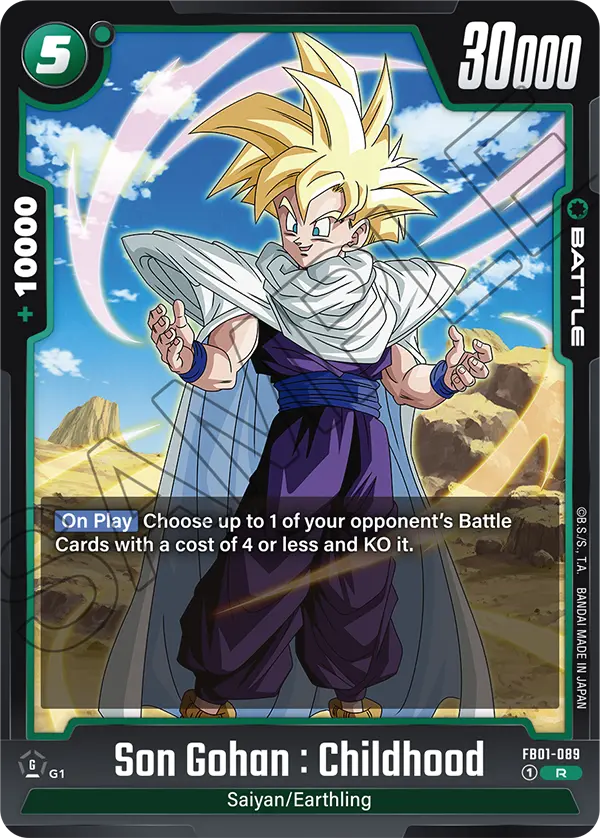 Son Gohan : Childhood, FB01-089