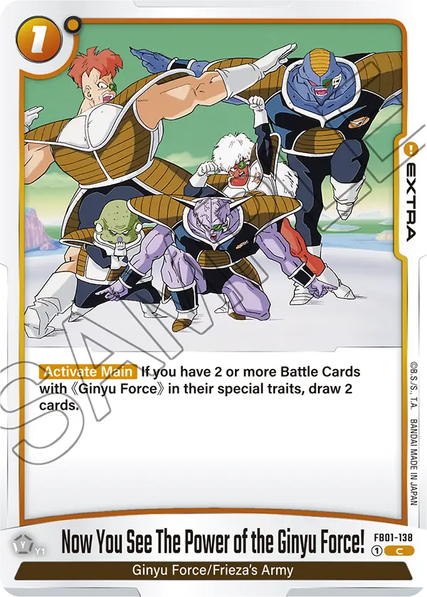 Now You See The Power of the Ginyu Force!, FB01-138