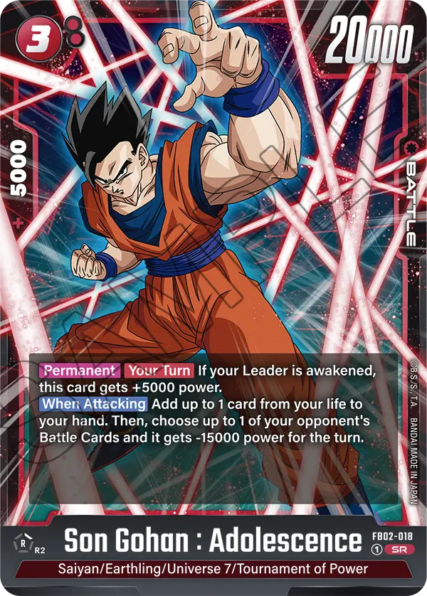 Son Gohan : Adolescence, FB02-018