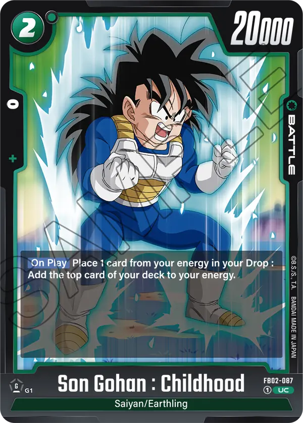 Son Gohan : Childhood, FB02-087