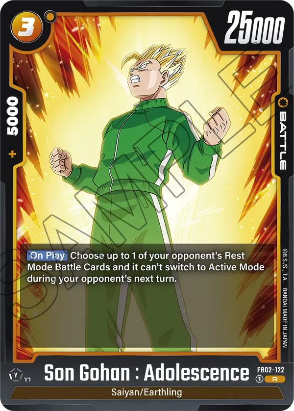 Son Gohan : Adolescence, FB02-122