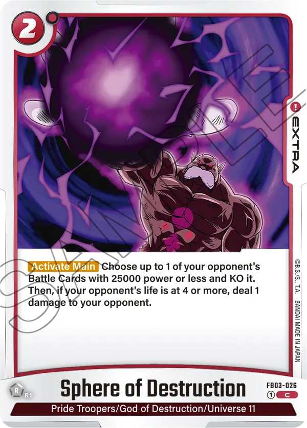 Sphere of Destruction, FB03-026