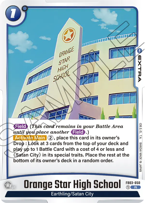 Orange Star High School, FB03-050