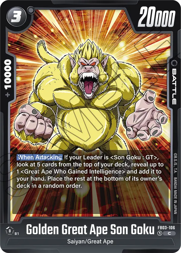 Golden Great Ape Son Goku, FB03-106