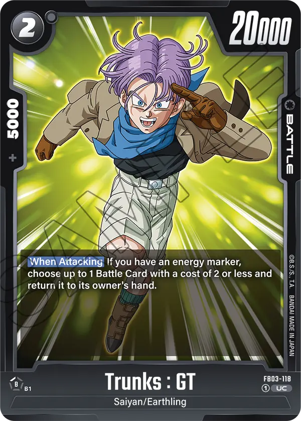 Trunks : GT, FB03-118