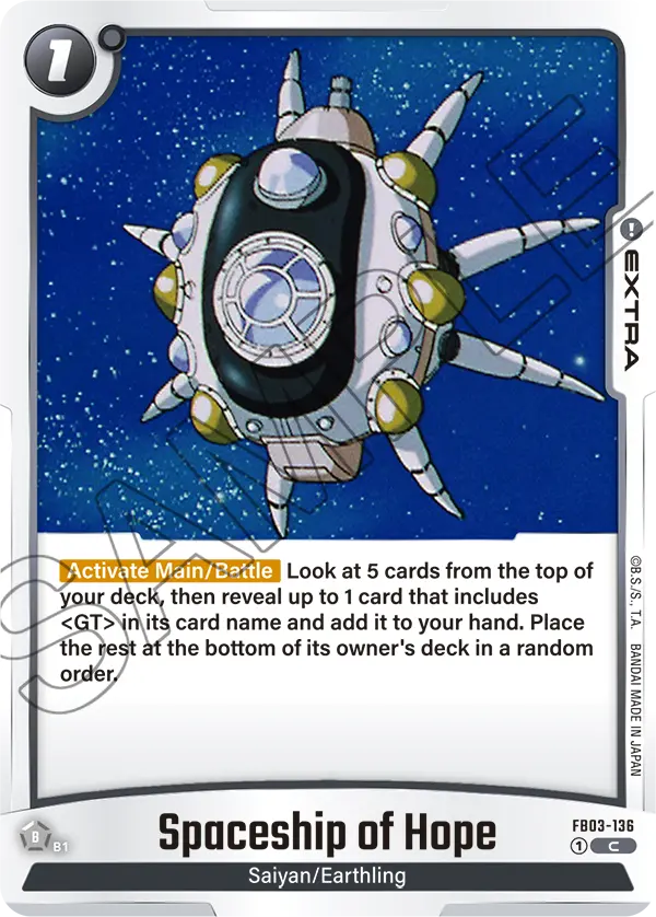 Spaceship of Hope, FB03-136
