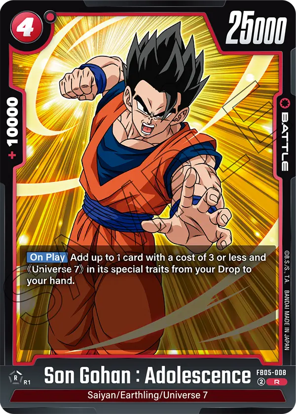 Son Gohan : Adolescence, FB05-008