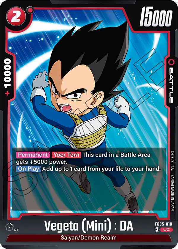 Vegeta (Mini) : DA, FB05-018