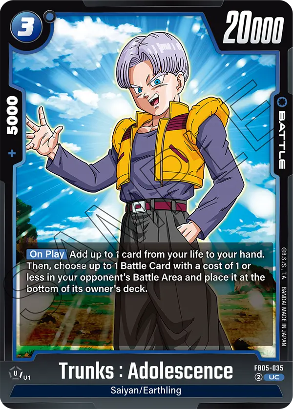 Trunks : Adolescence, FB05-035