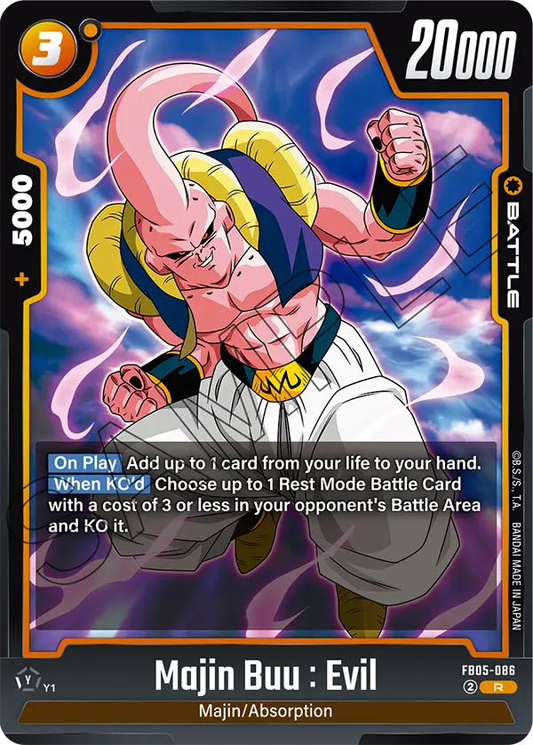 Majin Buu : Evil, FB05-086