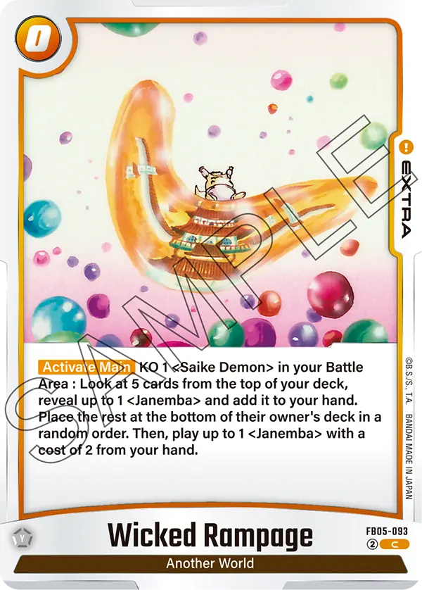 Wicked Rampage, FB05-093