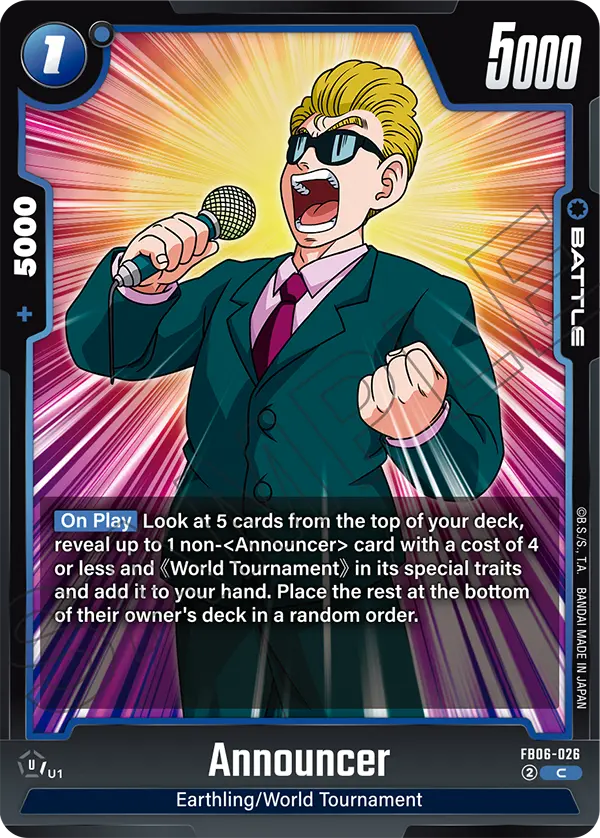 Announcer, FB06-026