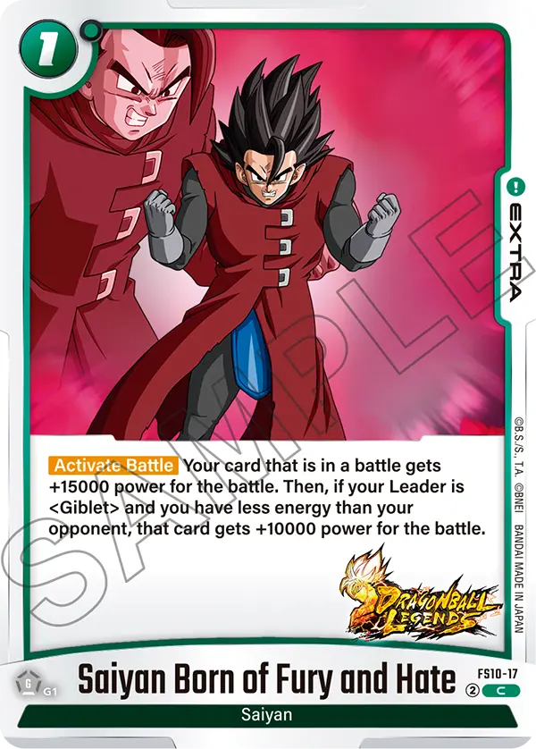Saiyan Born of Fury and Hate, FS10-17